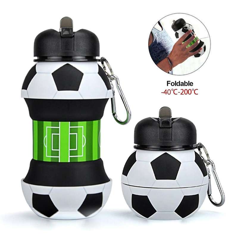 Fold Water Bottle Cups Mug Outdoor Sports Basketball Football Baseball Golf School Leakproof Portabl