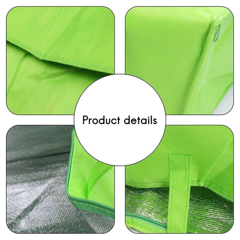 Foldable Cooler Bag Portable Food Cake Insulated Bag Aluminum Foil Thermal Box Waterproof Ice Pack
