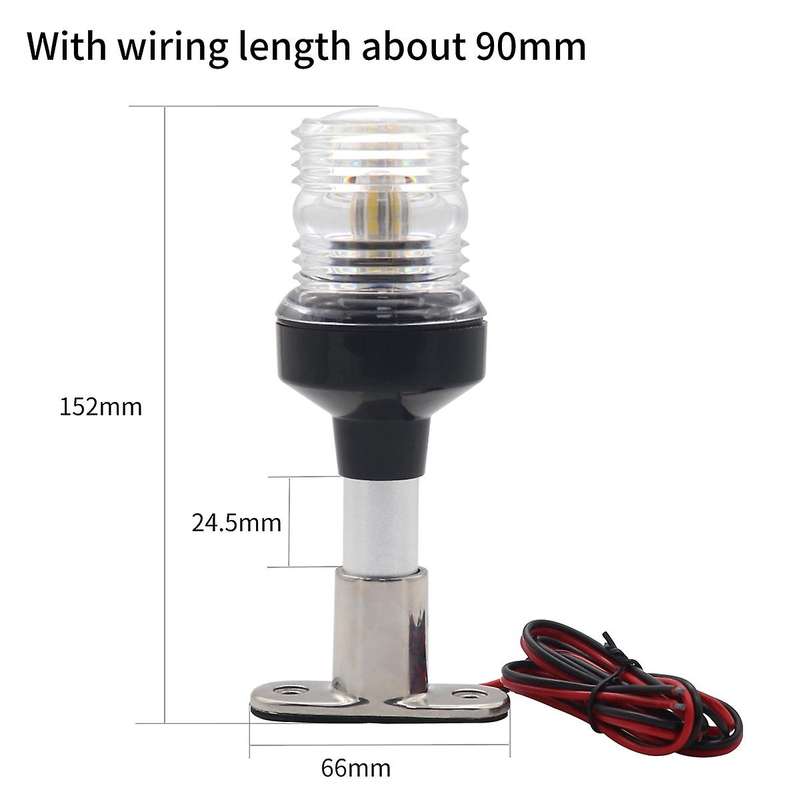 Fold Down LED Navigation Light for Yacht Boat Stern Anchor Light for Marine Boat Sailing Signal Ligh