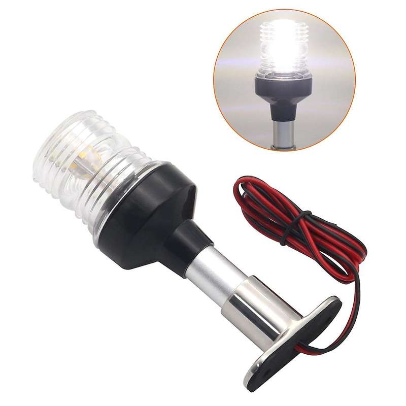 Fold Down LED Navigation Light for Yacht Boat Stern Anchor Light for Marine Boat Sailing Signal Ligh