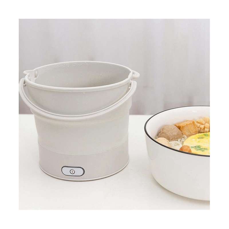 Foldable Electric Cooker Mini Multifunction Hot Pot Food Steamer Cooking Machine for Dormitory Nood