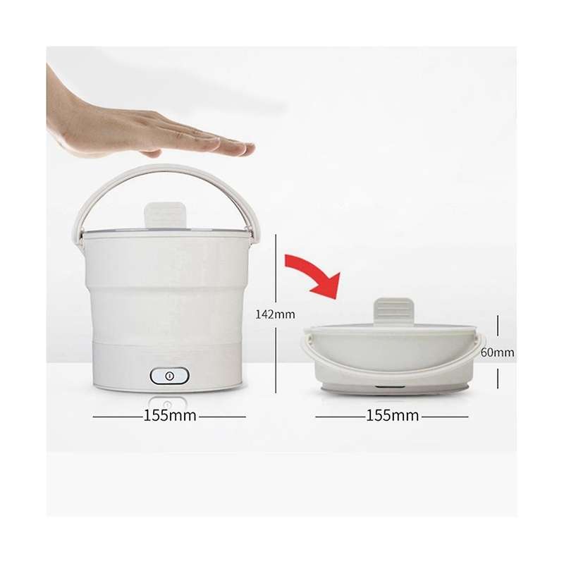 Foldable Electric Cooker Mini Multifunction Hot Pot Food Steamer Cooking Machine for Dormitory Nood