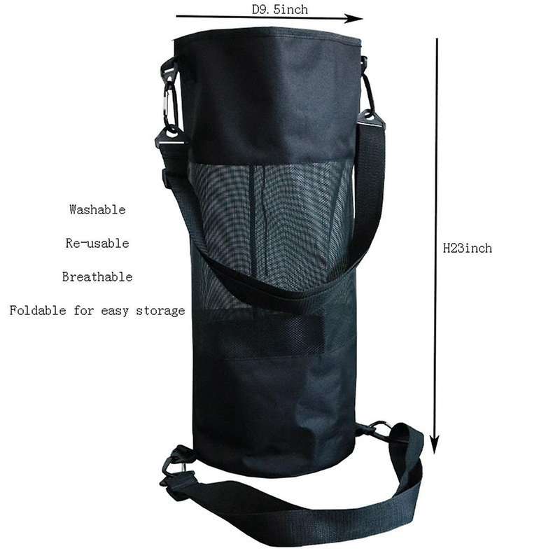 Foldable Outdoor Mesh Boat Trash Bags Drawstring Reusable Boat Trash Cans Ring Mesh Trash Bags