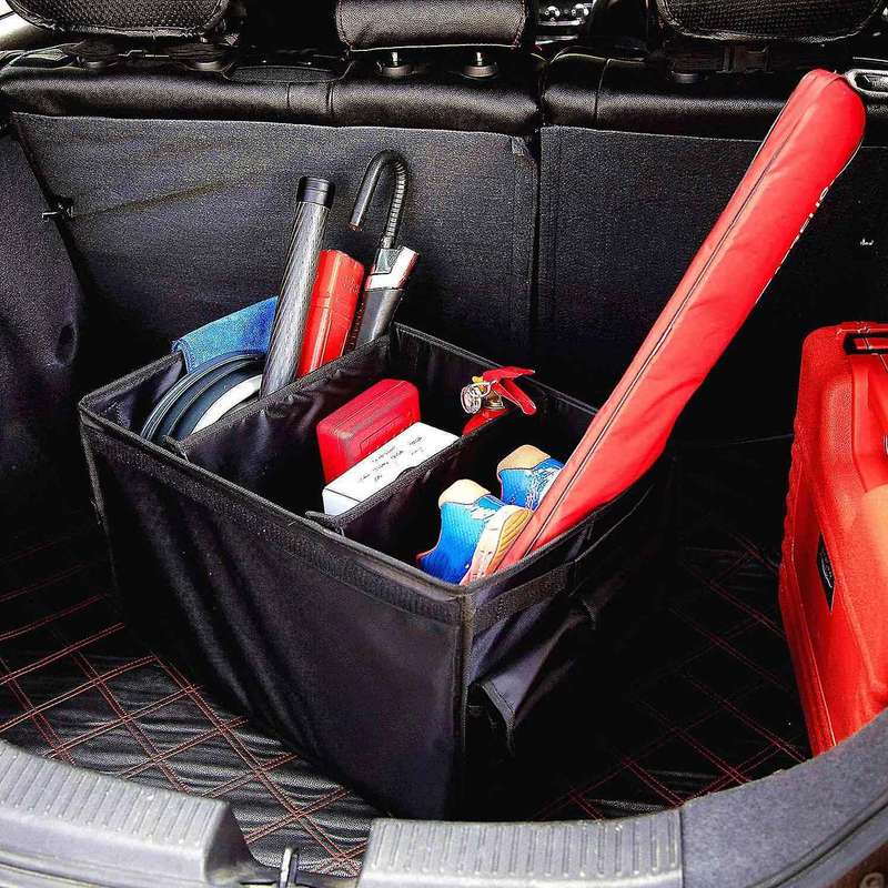 Foldable Organizer,Portable Holder Bag Car Trunk Cargo Storage Box for Table and Car Nursery Essenti