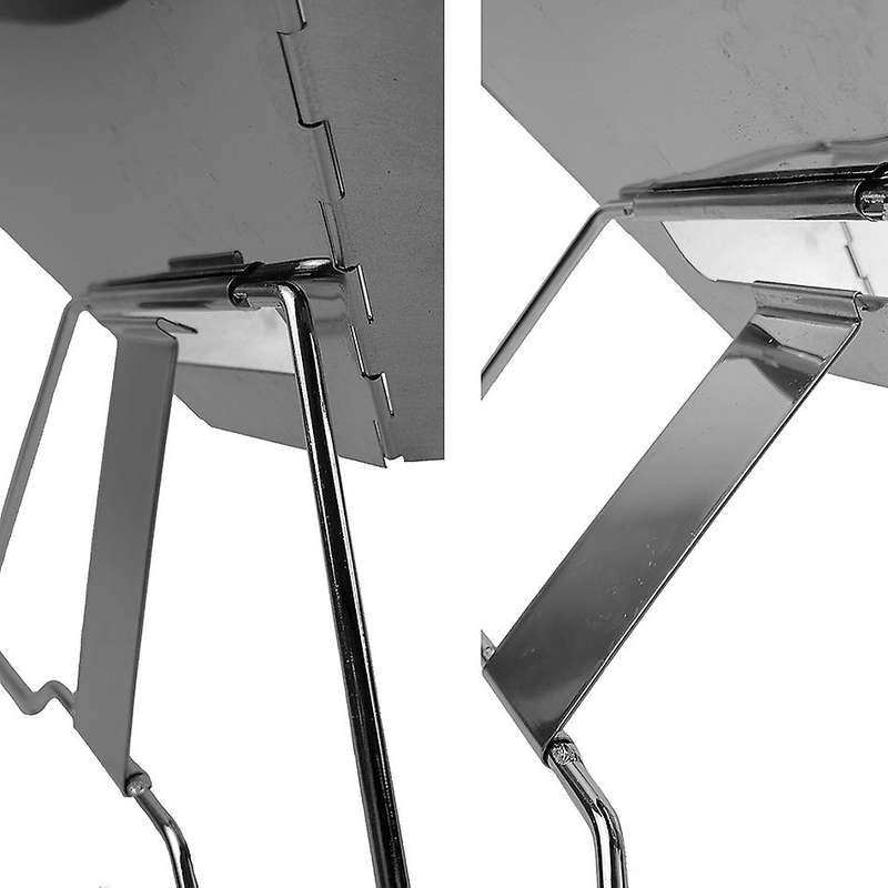 Foldable Portable Stainless Steel Charcoal BBQ Grill with Carry Bag for Outdoor Camping