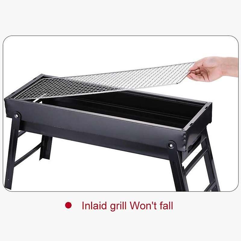 Foldable Portable Barbecue Grill, Outdoor Camping Picnic, Burner Foldable Charcoal Camping Barbecue