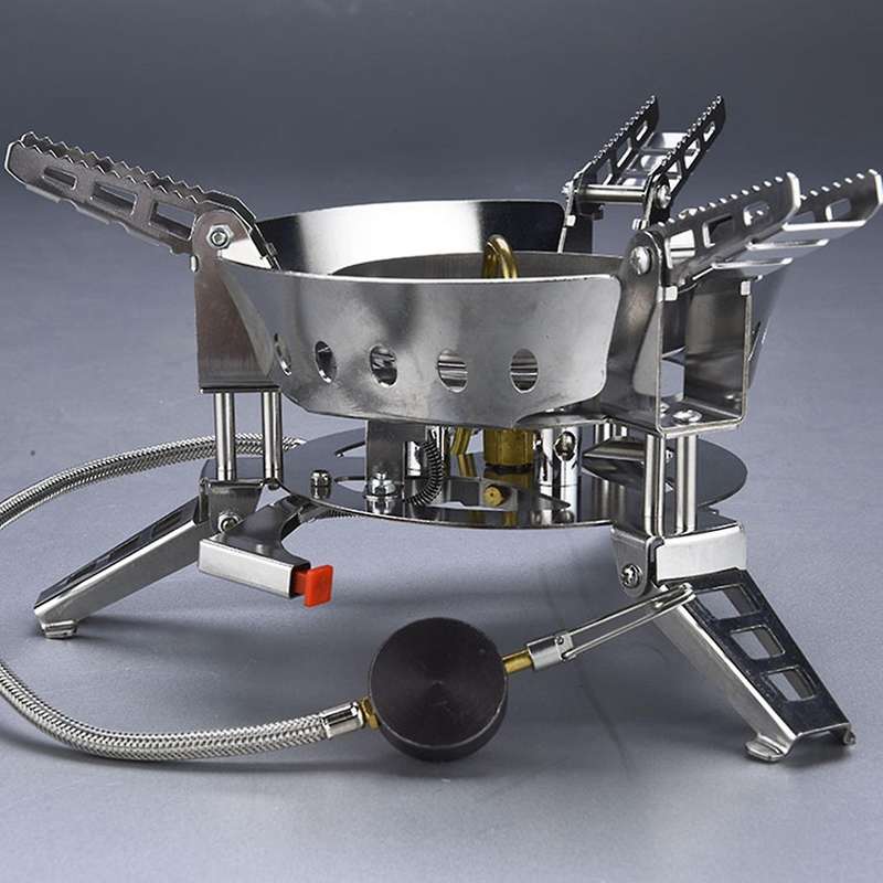 Foldable Split Gas Stove Portable Picnic Windproof Gas Stoves Cooking Bbq Outdoor Camping Hiking Gas