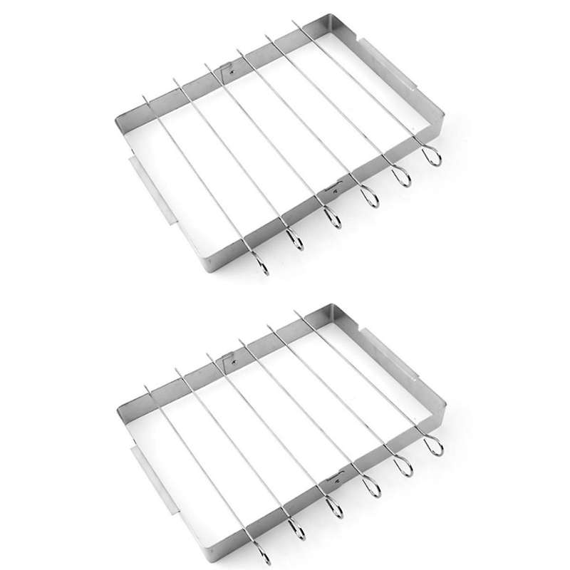 Folding Barbecue Grill Stainless Steel Grill Outdoor Portable Barbecue Tools Skewers Barbecue Picks
