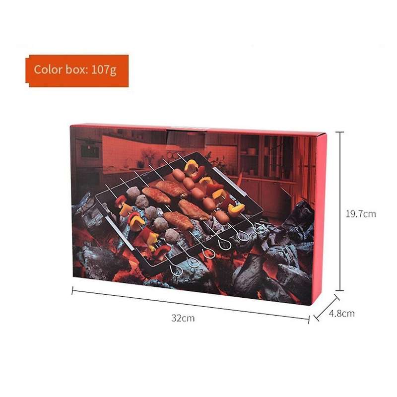 Folding Barbecue Grill Stainless Steel Grill Outdoor Portable Barbecue Tools Skewers Barbecue Picks