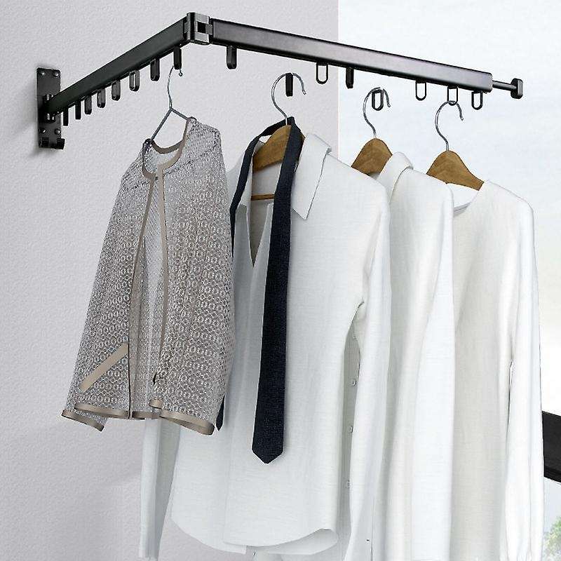 Foldable Wall Hanging Clothes Drying Rack Indoor Balcony Retractable Clothes Hanger Towels Clothes O