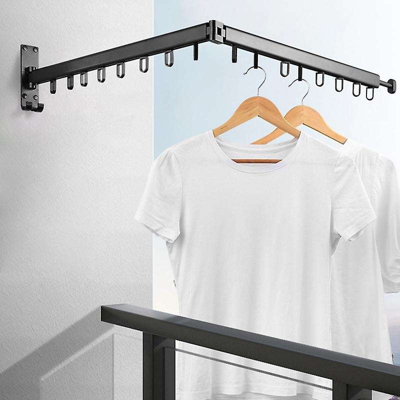 Foldable Wall Hanging Clothes Drying Rack Indoor Balcony Retractable Clothes Hanger Towels Clothes O