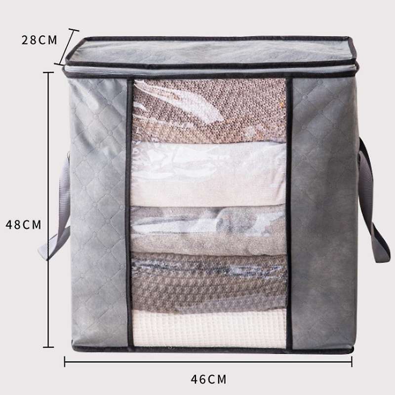 Foldable Storage Bag Household Waterproof Clothing Storage Basket Non-Woven Finishing Box Quilt Stor