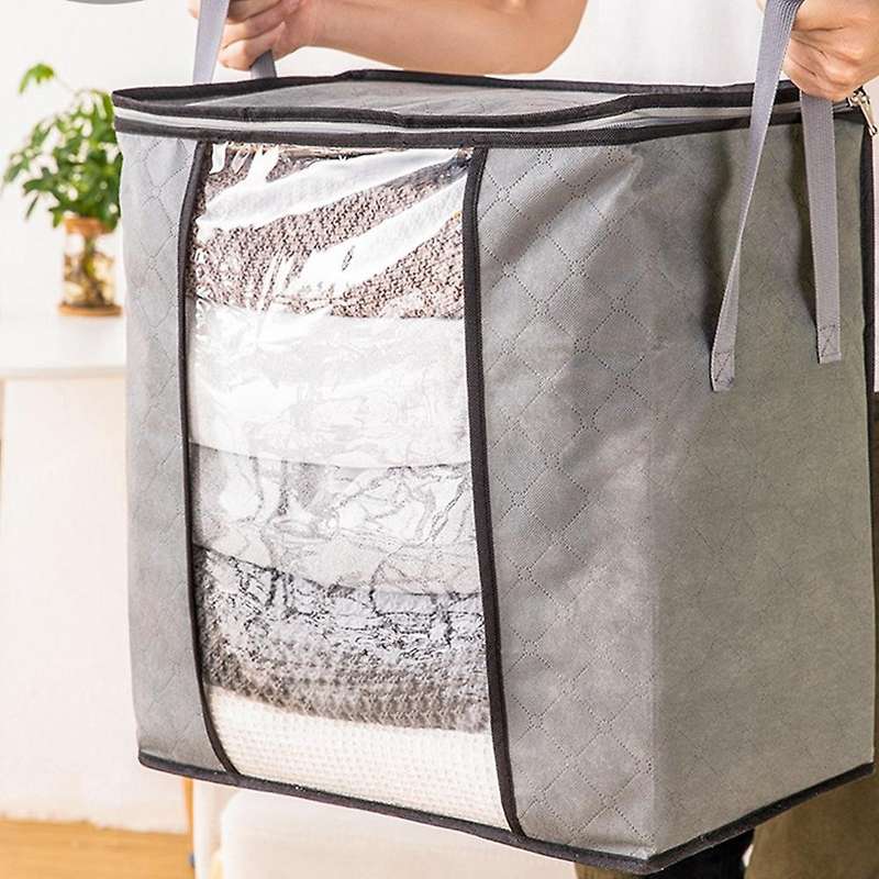 Foldable Storage Bag Household Waterproof Clothing Storage Basket Non-Woven Finishing Box Quilt Stor