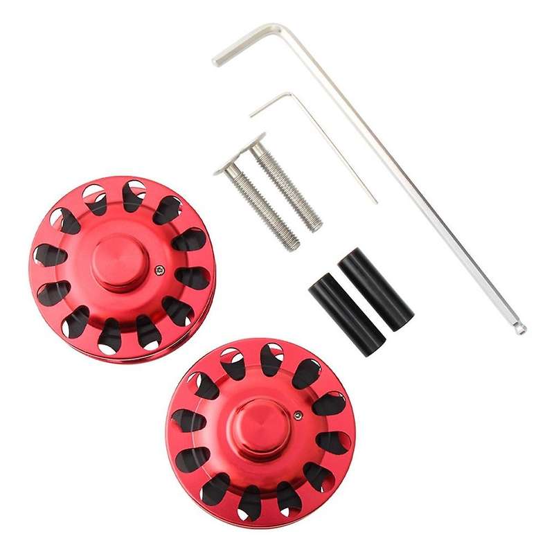 Folding Bike Chain Guide Tensioner Refit Rear Derailleur Single-Disc 2/3/6 Speed Tower Wheel for Red