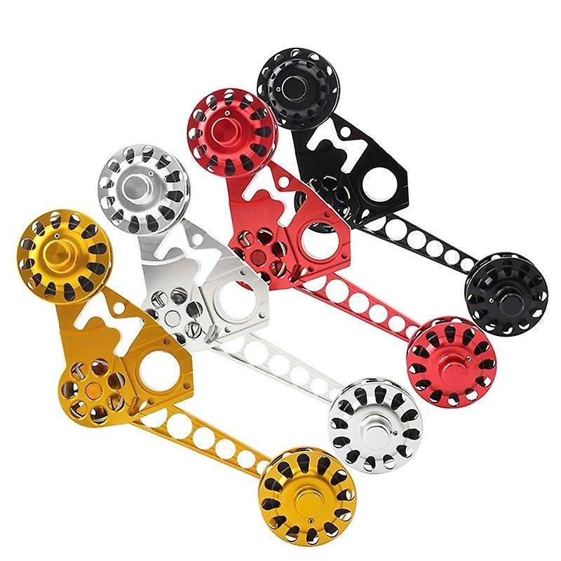 Folding Bike Derailleur Shifter Tensioner for Bike Chain Tension 2 3 6 Speed Chain Pusher Black