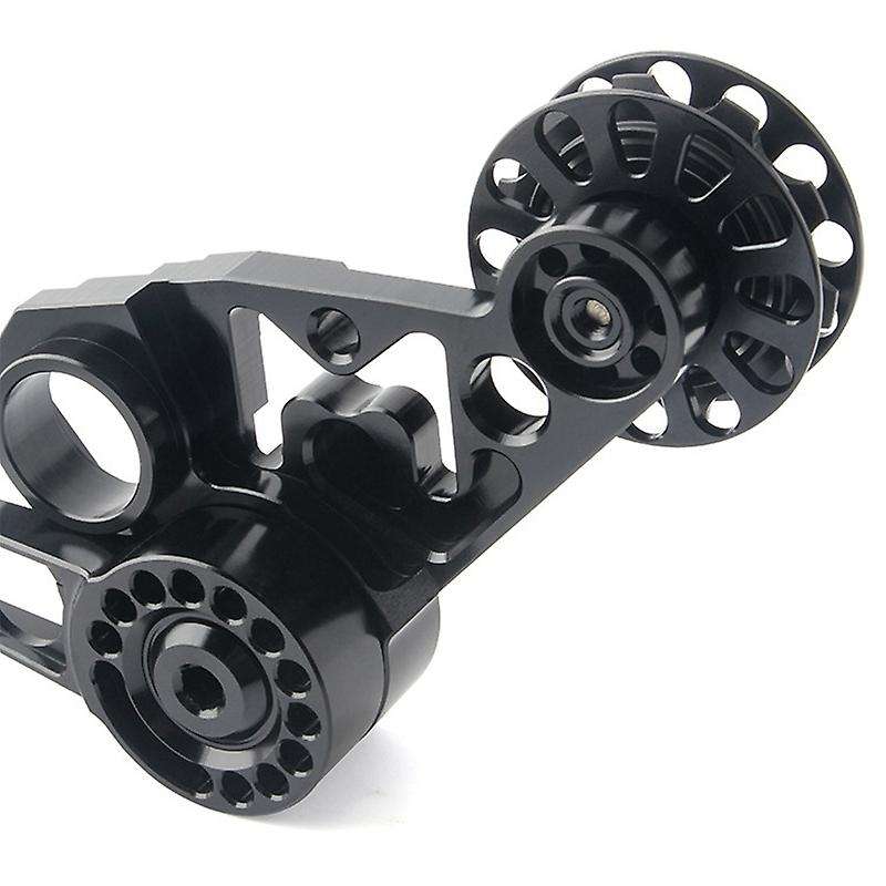 Folding Bike Derailleur Shifter Tensioner for Bike Chain Tension 2 3 6 Speed Chain Pusher Black