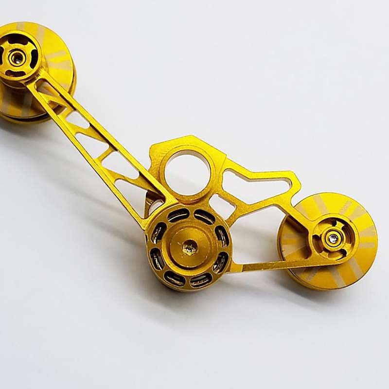Folding Bike Chain Derailleur Chains Guide Adjuster Chain Tensioner for Bicycle Accessories Gold