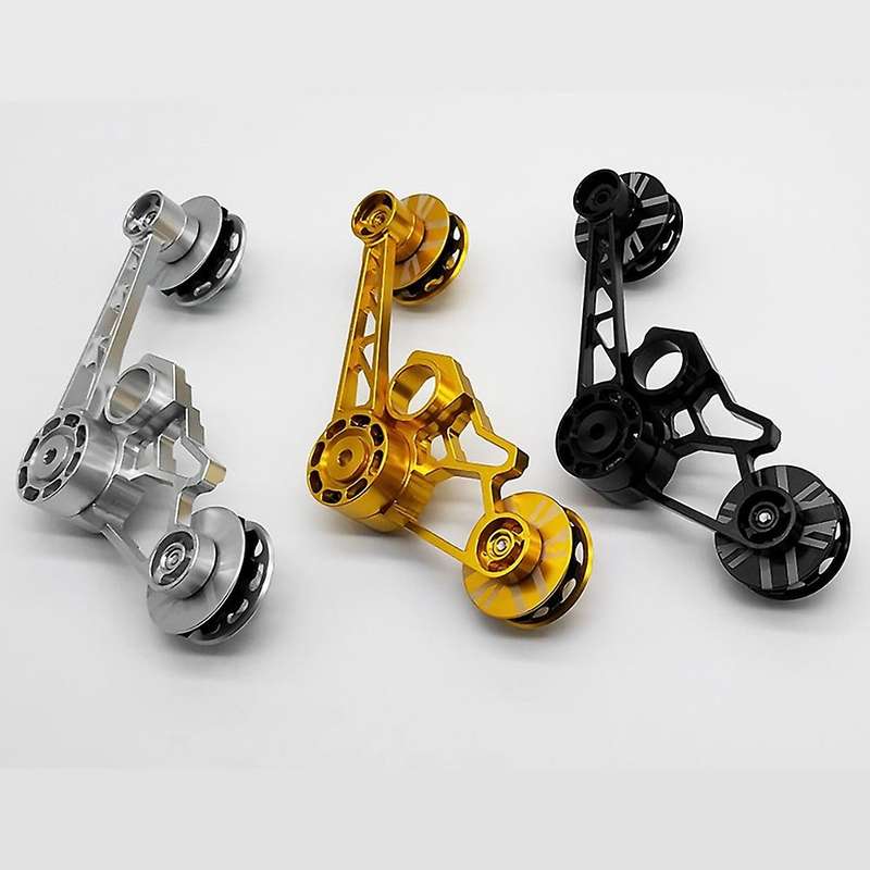 Folding Bike Chain Derailleur Chains Guide Adjuster Chain Tensioner for Bicycle Accessories Gold