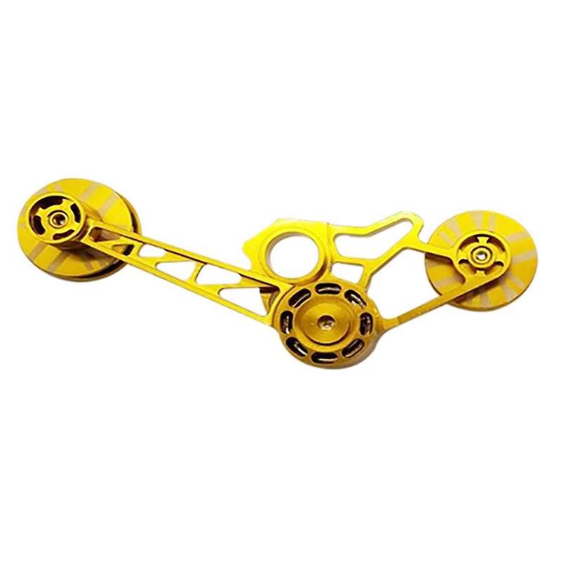 Folding Bike Chain Derailleur Chains Guide Adjuster Chain Tensioner for Bicycle Accessories Gold
