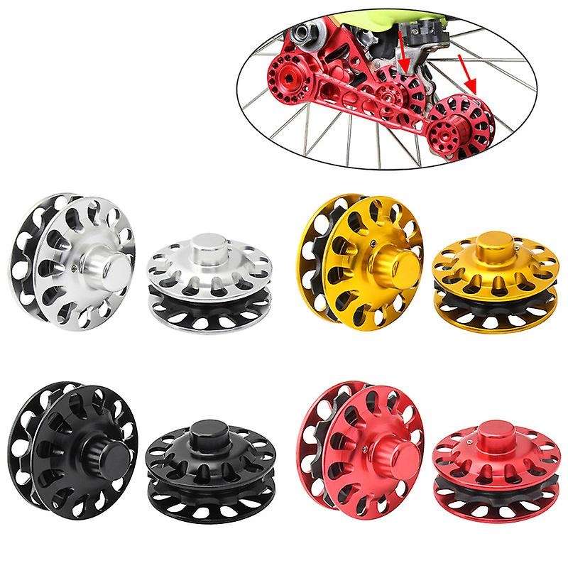Folding Bike Chain Guide Tensioner Refit Rear Derailleur Single-Disc 2/3/6 Speed Tower Wheel for Sil