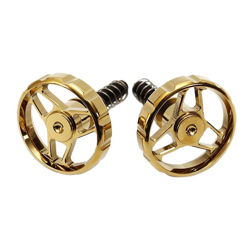 Folding Bike Handle C Buckle Clip Rotating Buckle for Bike Round Clip Gold