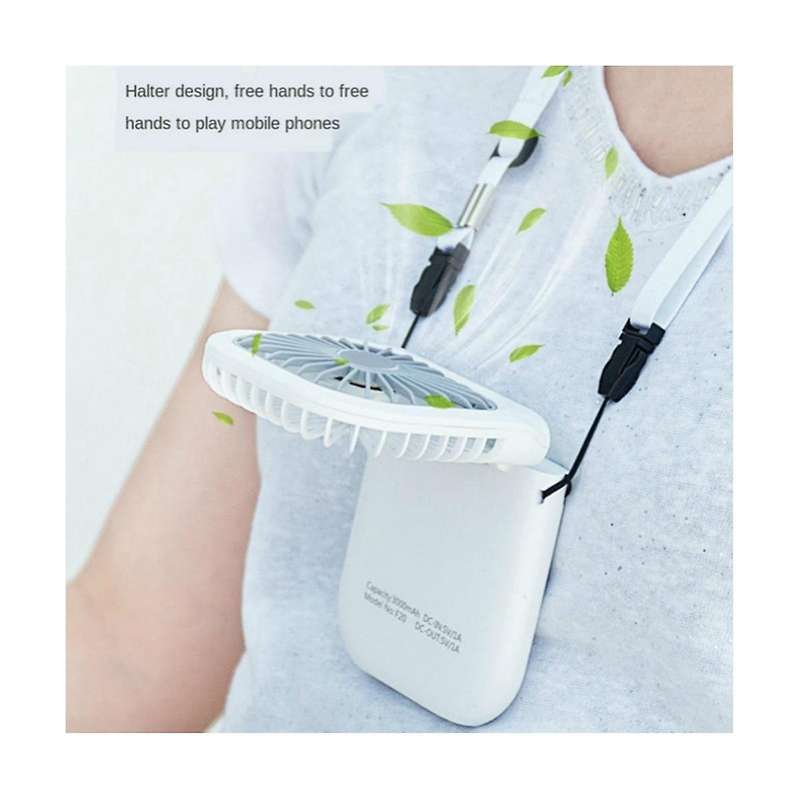 Folding Fan Usb Multi-function Charging Treasure Mobile Phone Bracket Hanging Neck Handheld Mini De