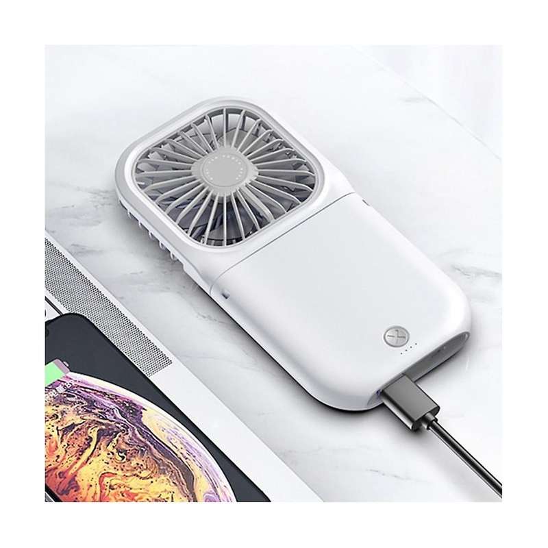 Folding Fan Usb Multi-function Charging Treasure Mobile Phone Bracket Hanging Neck Handheld Mini De