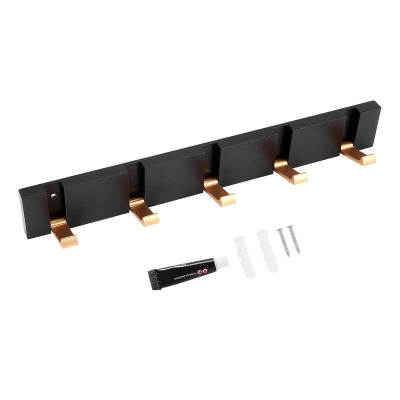 Folding Towel Hanger 2Ways Installation Wall Hooks Coat Clothes Holder for Bathroom Kitchen Bedroom