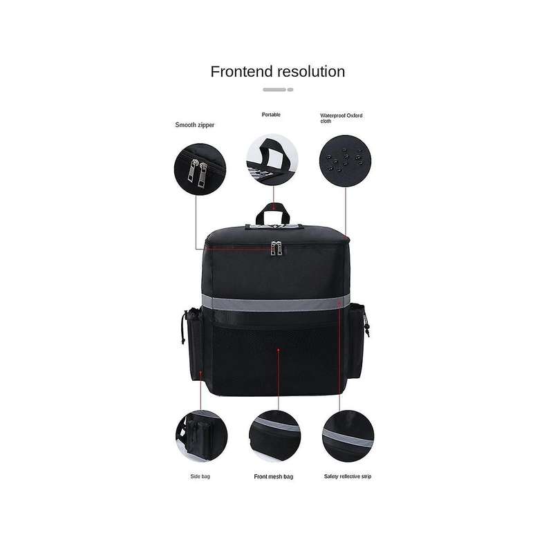 Food Delivery Backpack Pizza Delivery Bag Insulated Delivery Bag for Bike Delivery Food Delivery Bag