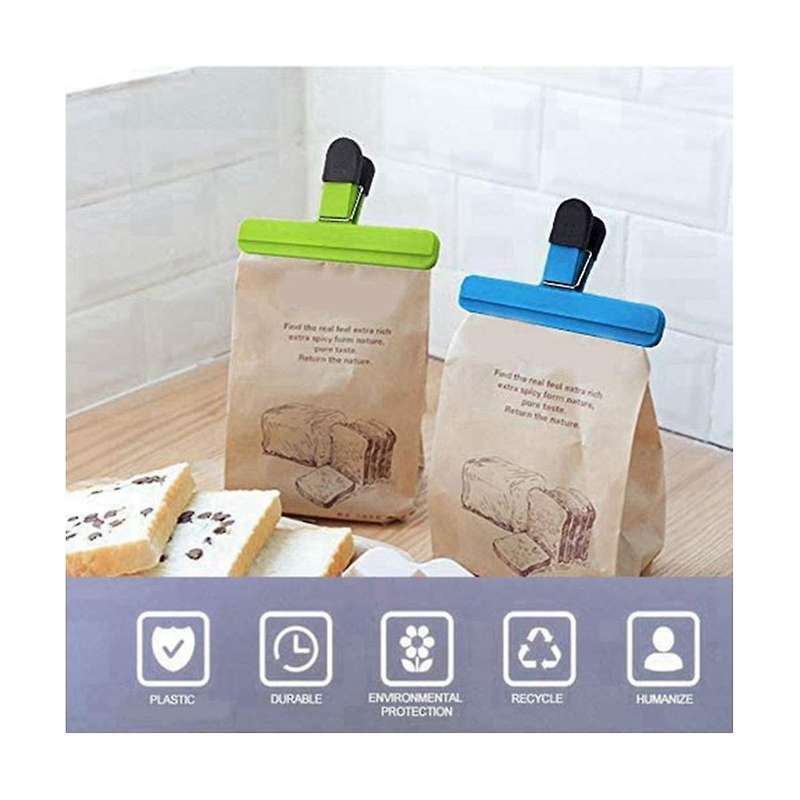 Food Clip Plastic Heavy Duty Airtight Seal Clamp, Kitchen Food Bag Clamp, Coffee Bag Seal Bag Clamp
