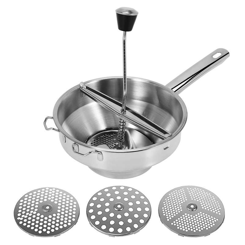 Food Potato Ricer with 3 Interchangeable Disks, Great for Making Or Soups Of Vegetables, Baby Food