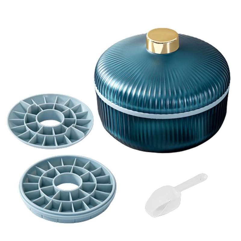 Food Grade Silicone Ice Cube Trays with Lid,ice Cube Mold for Freezer, Ice Trays with Bin Ice Ball M