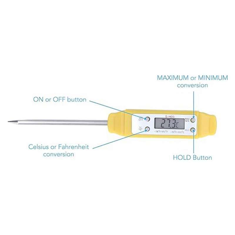 Food Thermometer Barbecue Tools,portable,meat Thermometers for Cooking, Digital Electronic Pocket T