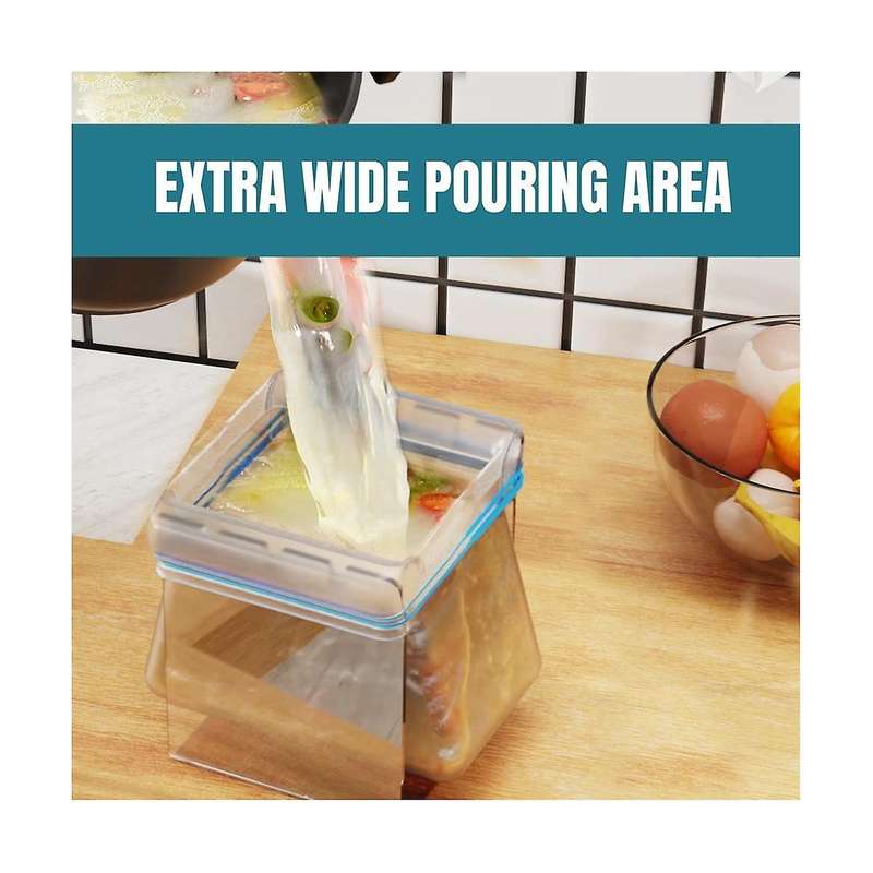 Food Storage Bag Holder for Zipper Closure Bag,Baggy Rack Stand/Freezer Bag Holder/Sandwich BagHolde