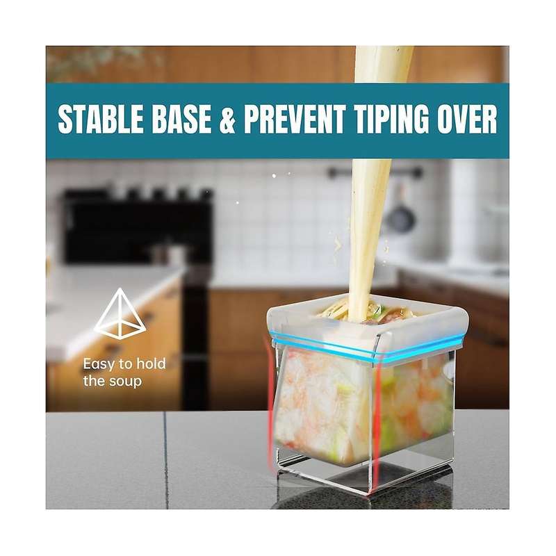 Food Storage Bag Holder for Zipper Closure Bag,Baggy Rack Stand/Freezer Bag Holder/Sandwich BagHolde