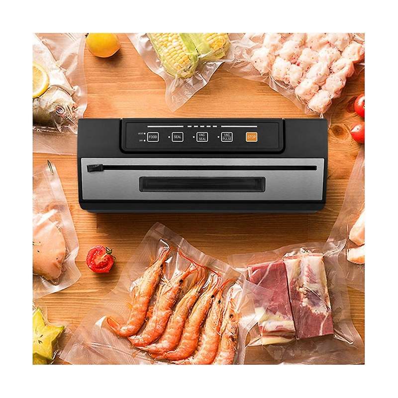 Food Vacuum Sealer with Transparent Window Design Sous Vide Home Vacuum Packing Machine Vacuum Bags