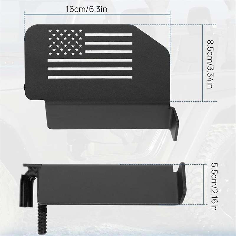 Foot Pedal Outer Door Hinge Foot Pedal for Wrangler JK JL JT 2007-2024 Car Door Outer Foot Pedal