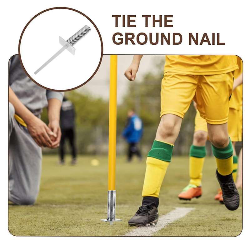 Football Flagpole Mount Soccer Pole Fixing Stake Corner Flag Spike Insert Into the Ground Training R