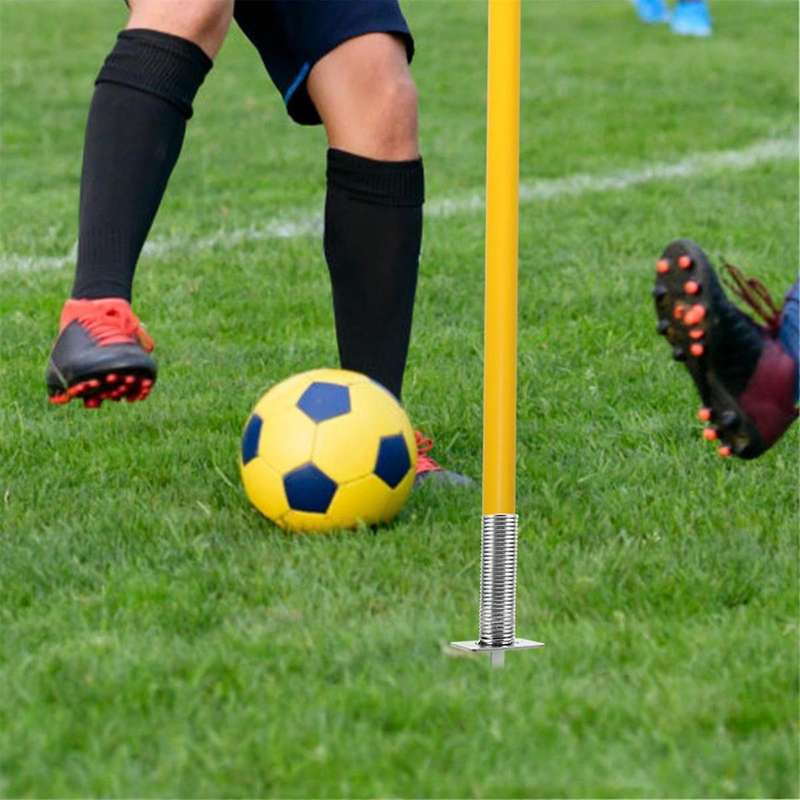 Football Flagpole Mount Soccer Pole Fixing Stake Corner Flag Spike Insert Into the Ground Training R