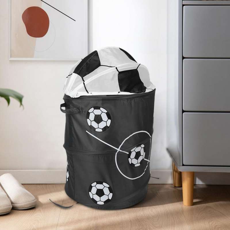Football Modeling Collapsible Laundry Basket Storage Barrels Storage Barrel Polyester Cloth Toy Stor