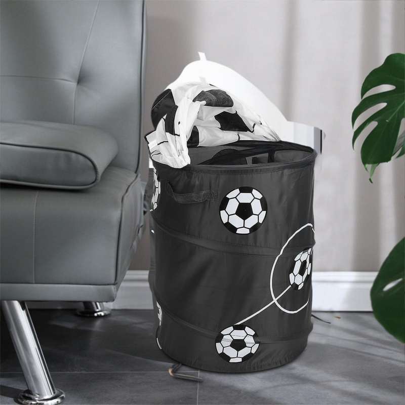 Football Modeling Collapsible Laundry Basket Storage Barrels Storage Barrel Polyester Cloth Toy Stor