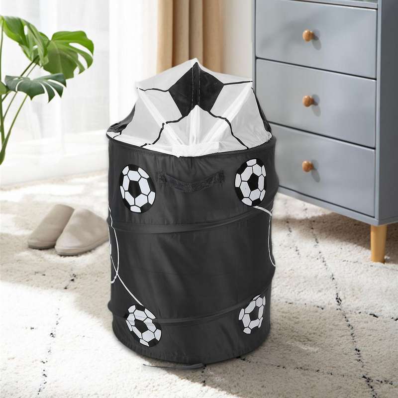 Football Modeling Collapsible Laundry Basket Storage Barrels Storage Barrel Polyester Cloth Toy Stor