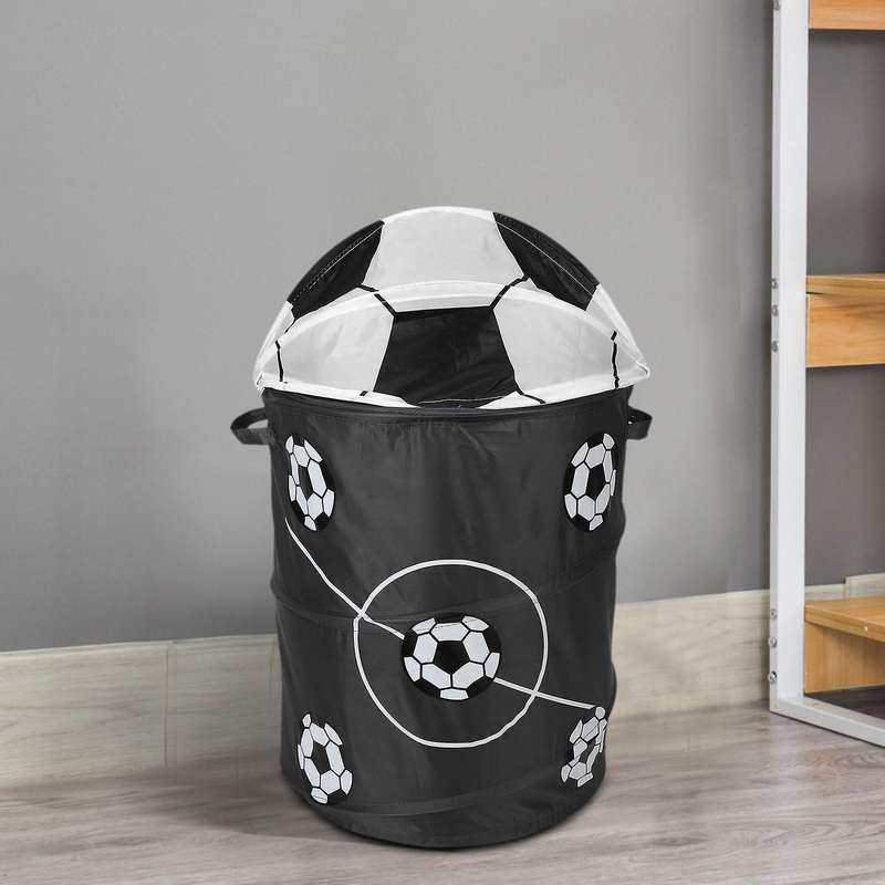 Football Modeling Collapsible Laundry Basket Storage Barrels Storage Barrel Polyester Cloth Toy Stor