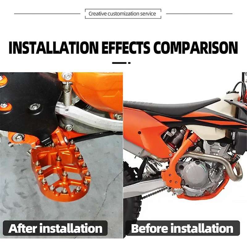 Footrest Footpegs Foot Pegs Pedal for 125 150 200 250 300 350 400 450 500 Sxf Exc Excf Xc Xcf X- Xcw