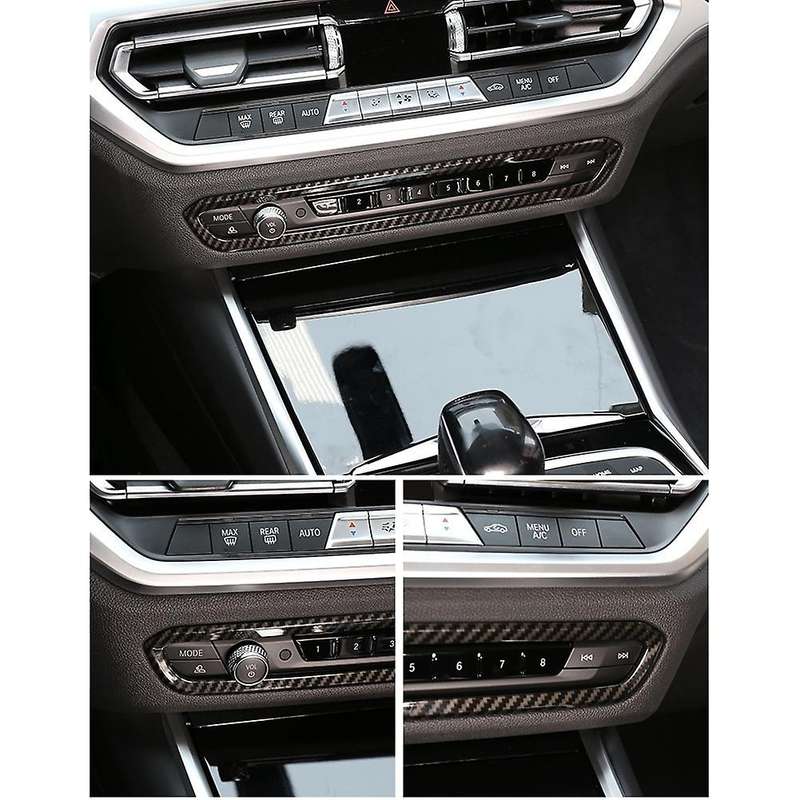 for - 3 Series G20 G28 2019-2021 Car Center Control Multimedia CD Panel Switch Cover Trim Frame Sti