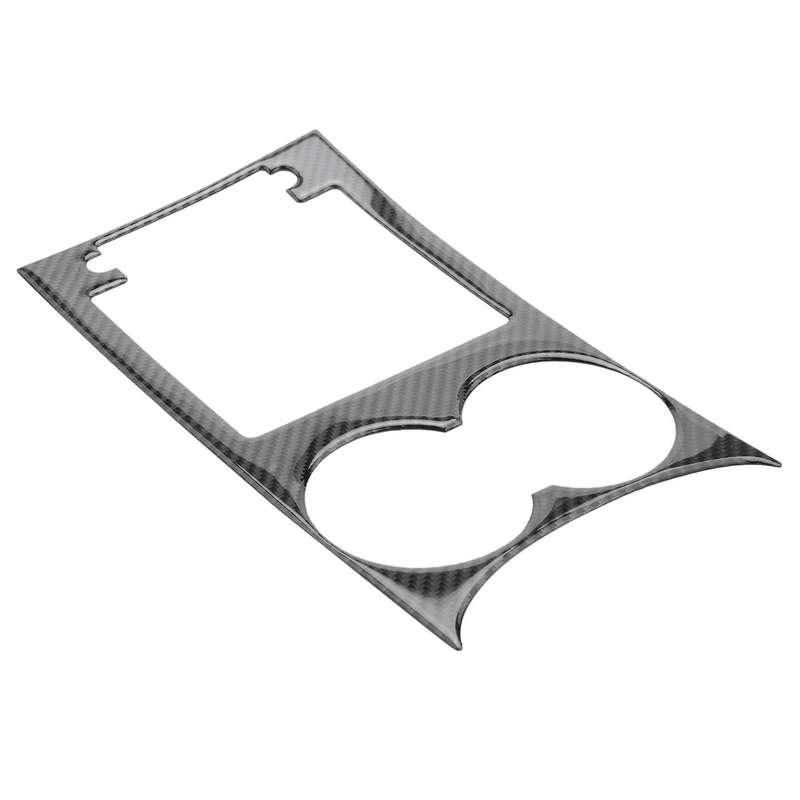 for - 2015-2018 Carbon Fiber Interior Water Cup Holder Panel Trim