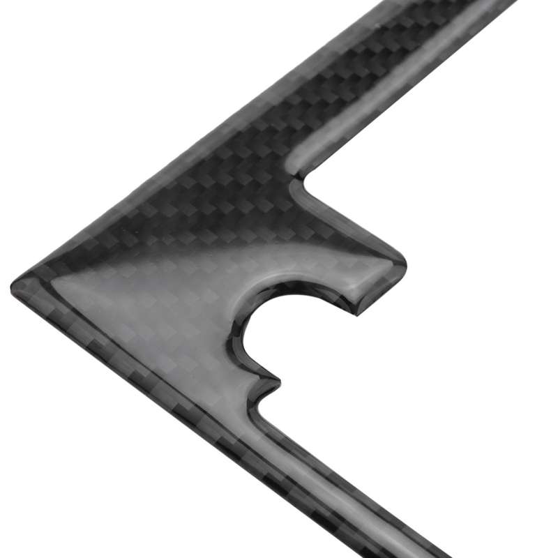 for - 2015-2018 Carbon Fiber Interior Water Cup Holder Panel Trim