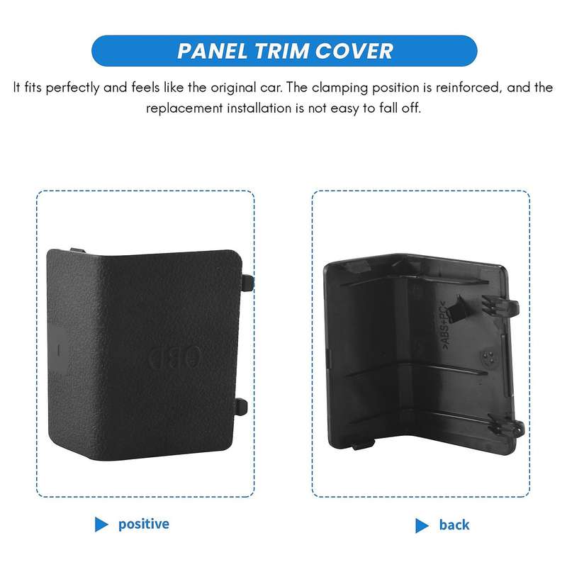 for  3 Series E90 E91 E92 E93 Diagnostic Plug Cover OBD Black LHD Panel Decorative Cover 51437147538