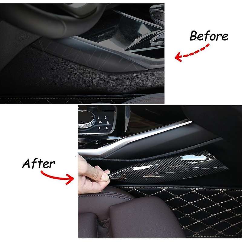 for - 3 Series G20 G28 2019-2021 Car Center Console Decoration Strips Side Trim Shift Panel Cover A