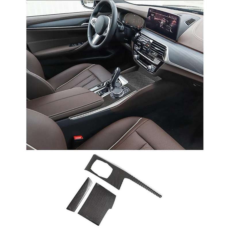 for - 5 Series G30 2018-2022 Car Center Console Multimedia Panel Knob Cover Trim Frame Sticker Acce